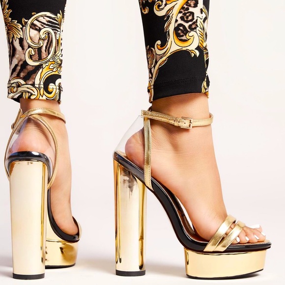 Jessica Rich / Platforms / Golden / 37 US / New with box / Perfect Condition - Picture 2 of 8